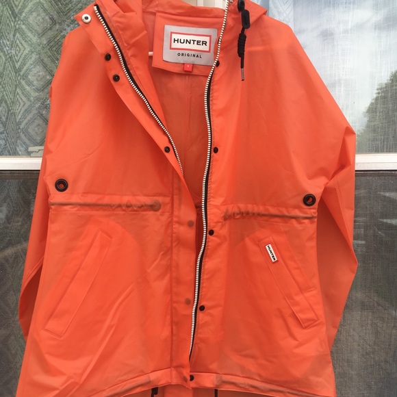 hunter orange rain jacket